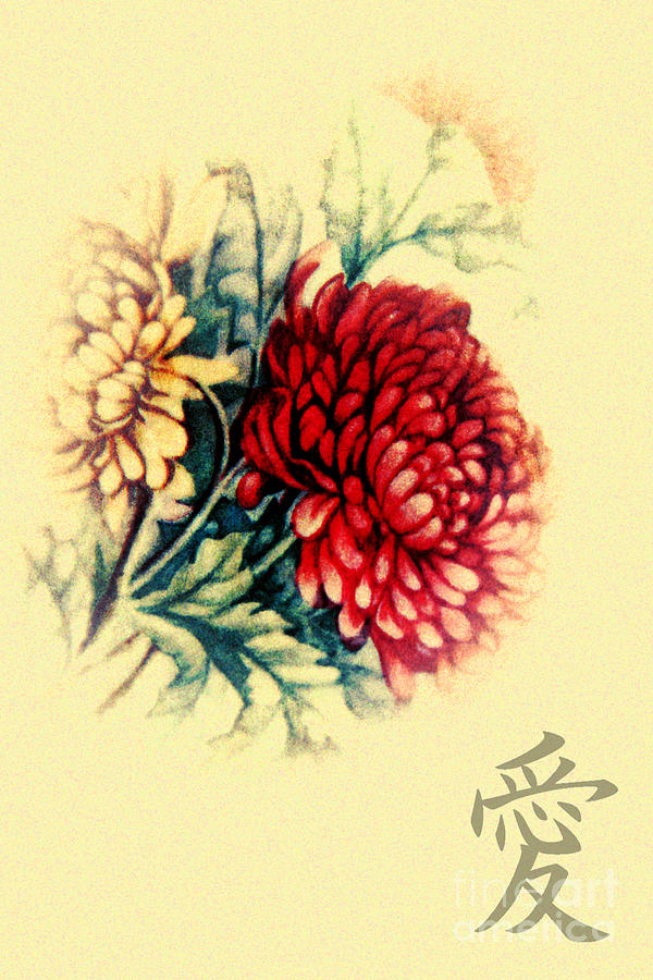 Flower Painting - Dahlias by Lali Kacharava
