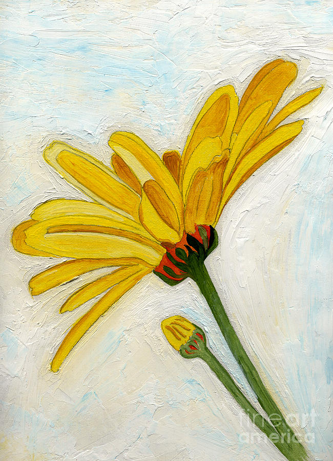 Yellow Daises Painting - Daises From The Past by Anne Gitto Yellow Daises Painting - Daises From The Past by Anne Gitto