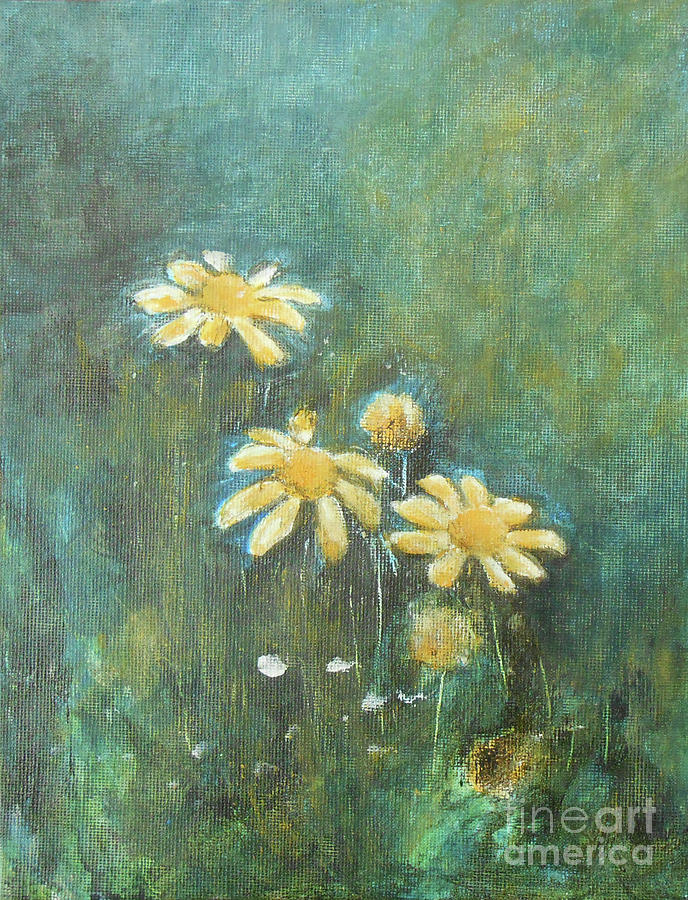 Daisies 3 Painting by Jane See