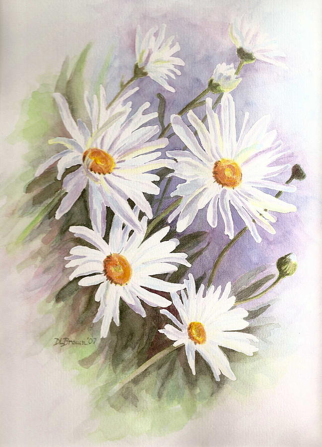 Daisies Painting by Deb Brown Maher
