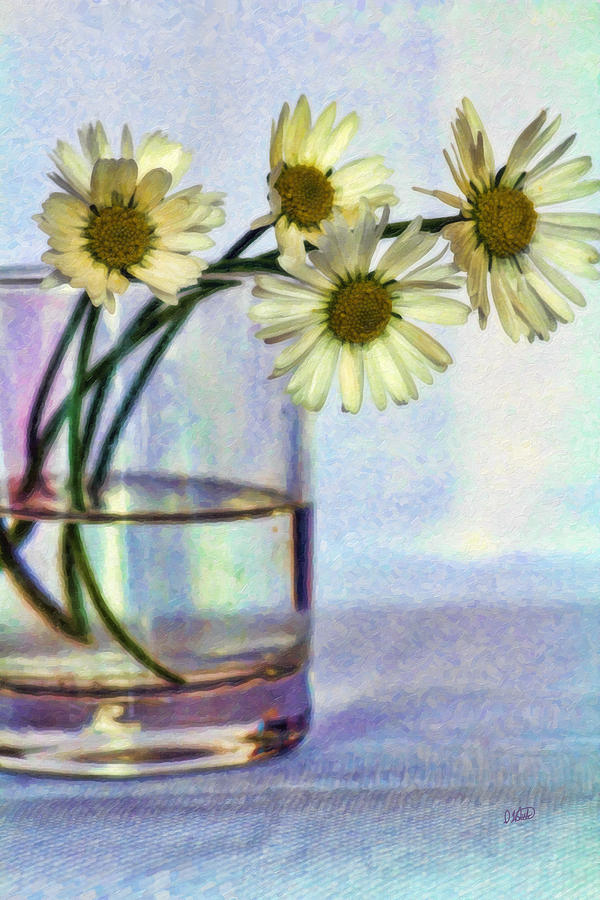 Daisies in Vase STL646637 Painting by Dean Wittle