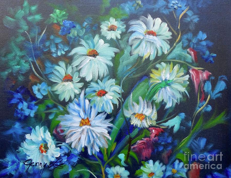 Daisies  Painting by Jenny Lee