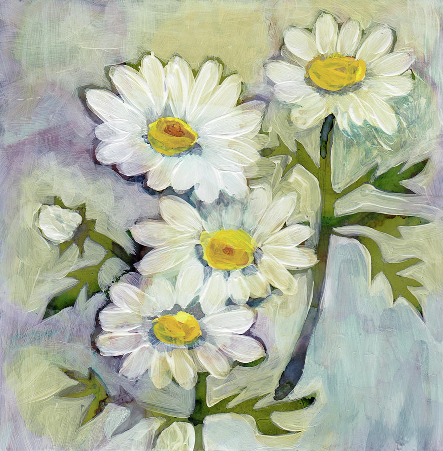 Daisies Painting by Julie Maas