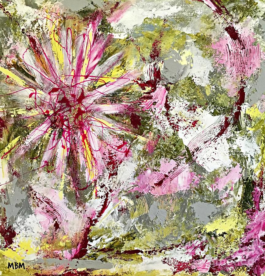 Daisies on Parade no. 2 Painting by Mary Mirabal