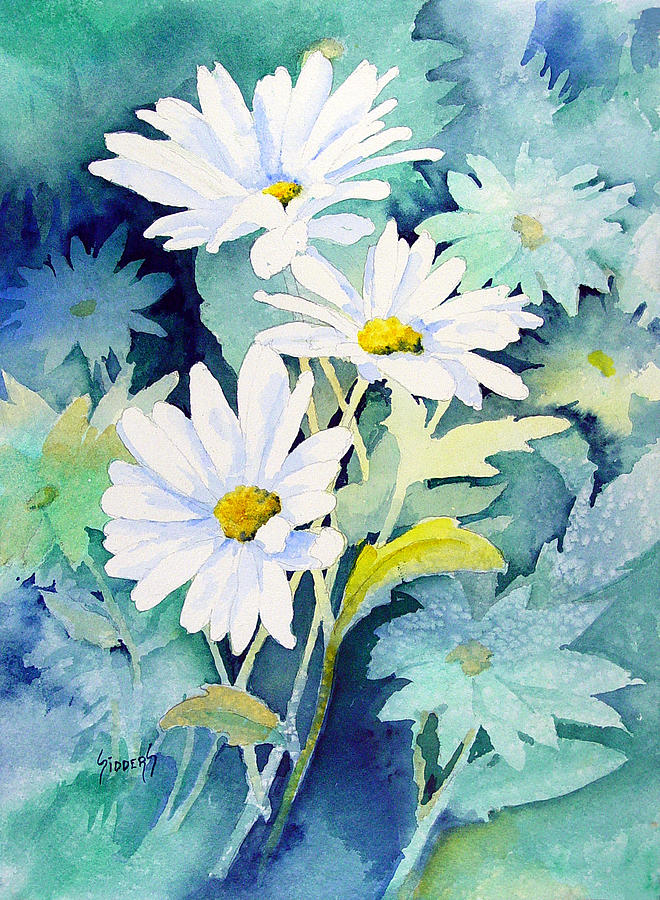 Daisies Painting by Sam Sidders