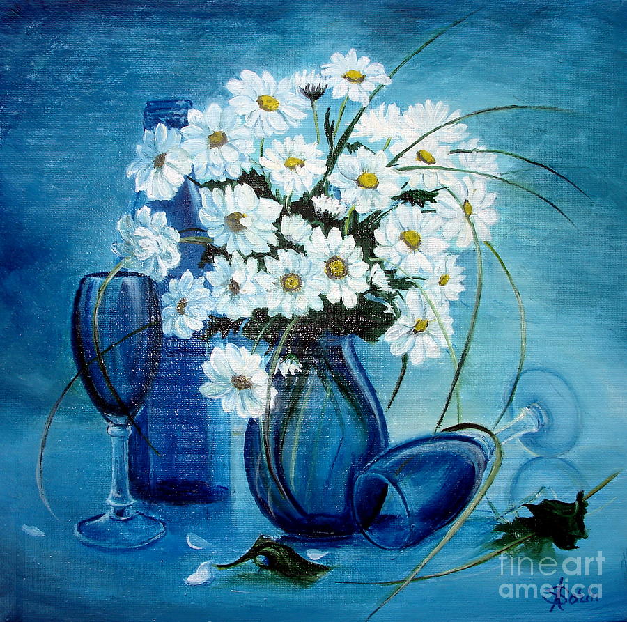 Daisies Painting by Sorin Apostolescu