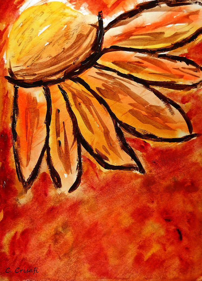 Daisy 1 Painting by Carol Crisafi