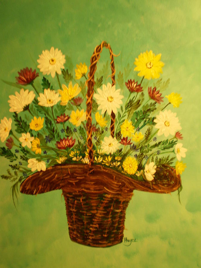 Daisy Painting by Barbara Hayes