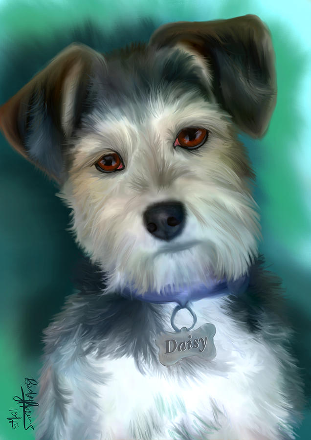 Daisy Painting by Becky Herrera