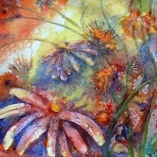 Daisy Blues Painting by Renate Wesley