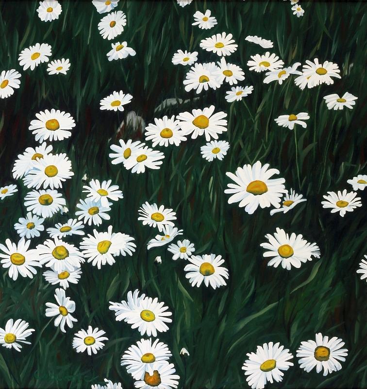Daisy Bouquet Painting by Phil Chadwick