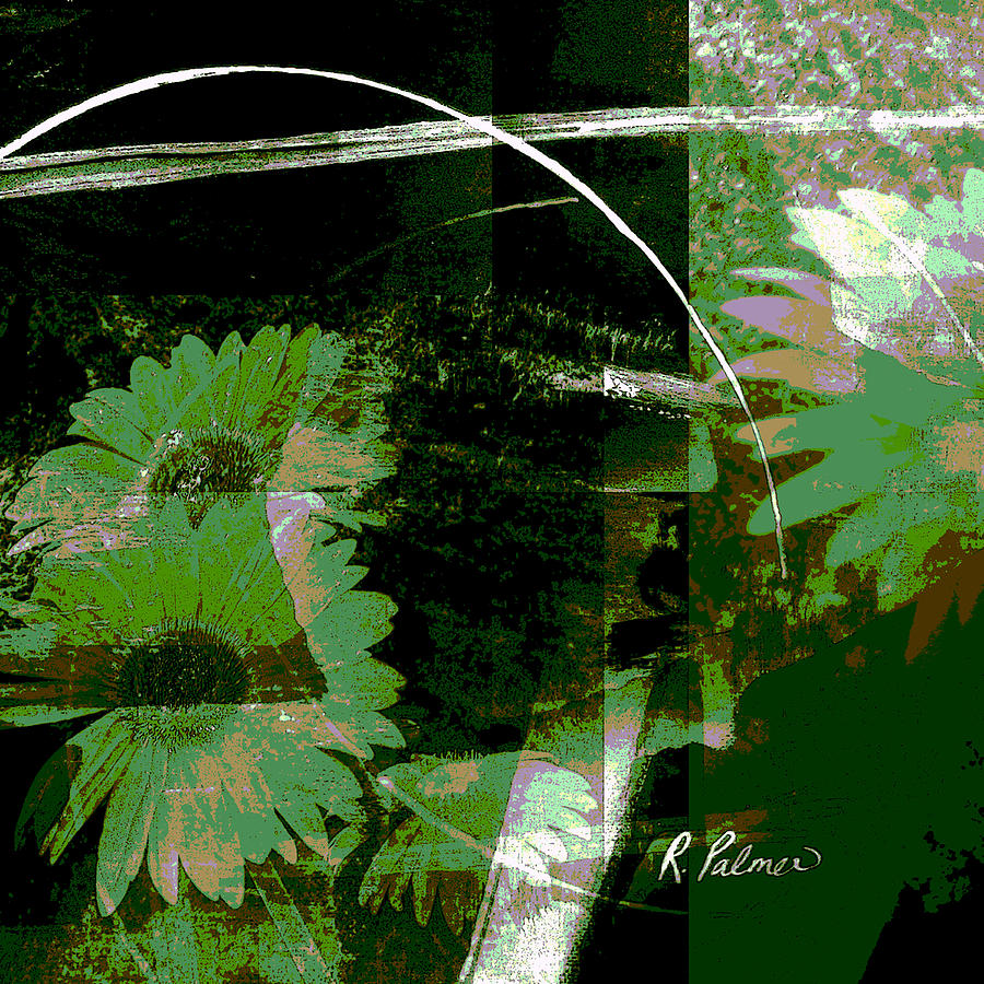 Abstract Mixed Media - Daisy Chain by Ruth Palmer