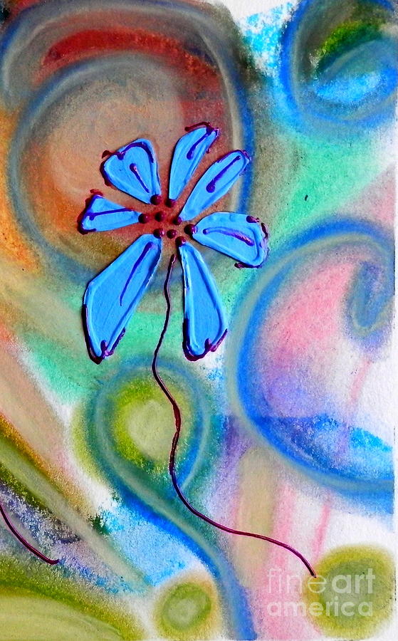 Daisy day Pastel by Barbara Leigh Art