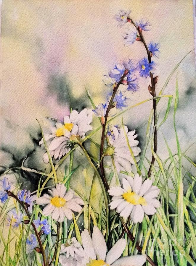 Daisy Dazzle Painting by Laurel Adams - Fine Art America