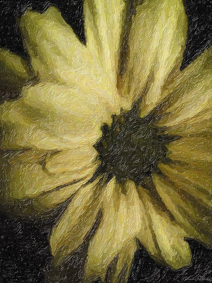 Daisy Luscious Painting by Marian Lonzetta