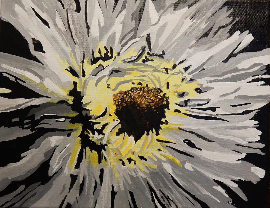 Daisy Shadows Painting by Betty-Anne McDonald