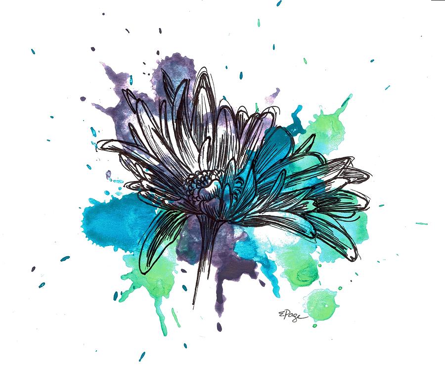 Daisy Splashes Painting by Emily Page