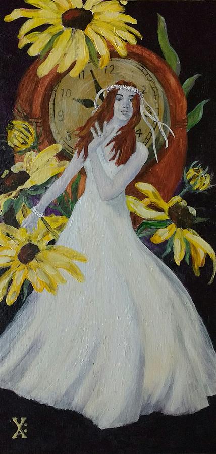 Daisy Painting by Violet Jaffe