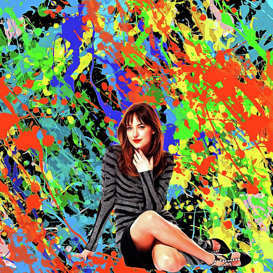 Dakota Johnson - Celebrity Art Painting by Shraddha Sharma - Fine Art ...