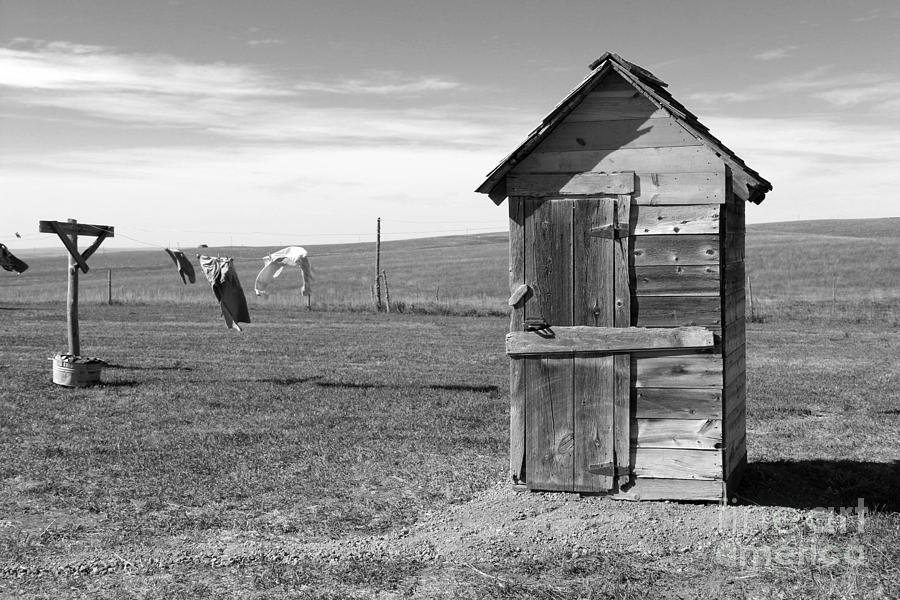 Dakota Outhouse  8342 Photograph by Jack Schultz