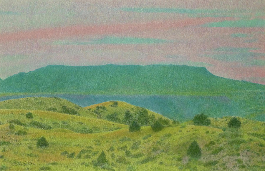 Dakota Sunset Dream Drawing by Cris Fulton