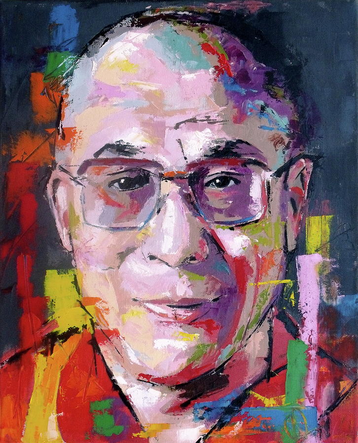 Dalai Lama Painting by Richard Day