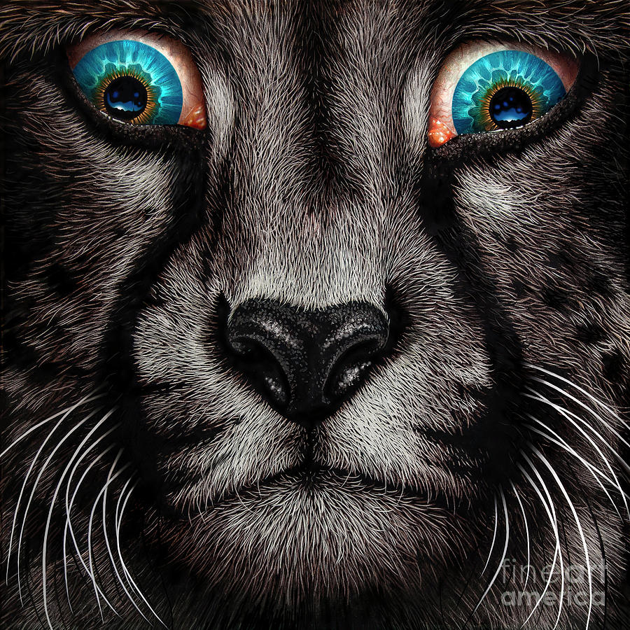 Dalis Cheetah Painting by Jurek Zamoyski