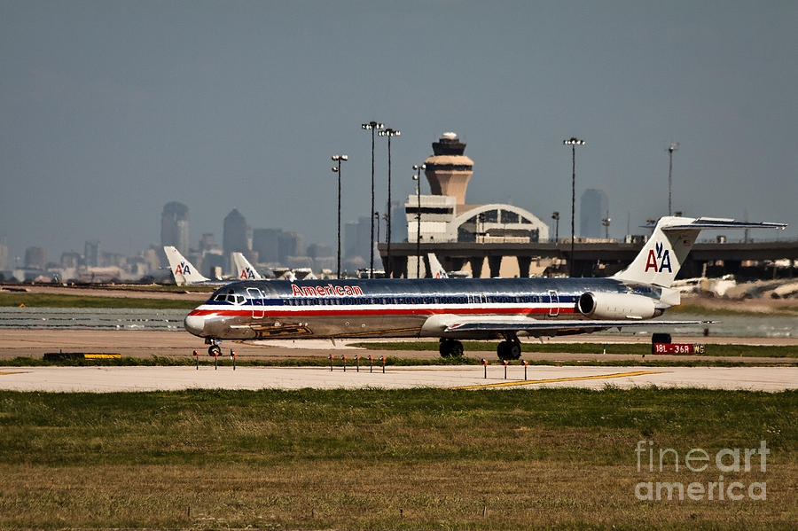 Dallas Airport and Skyline Photograph by Terri Morris