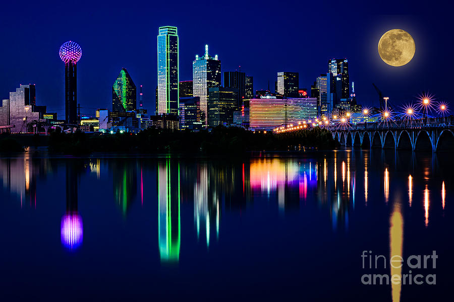 Dallas at Twilight Photograph by Tamyra Ayles