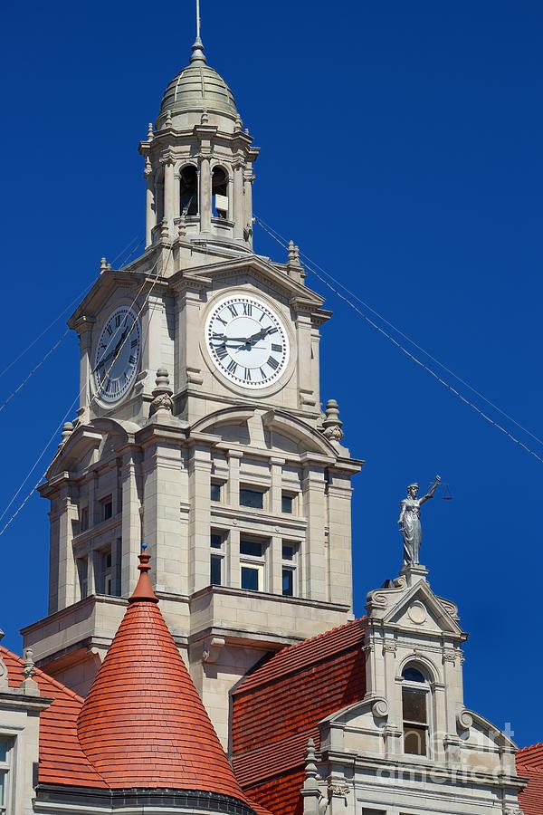 Dallas County Courthouse Clock Tower 1386 Photograph by Ken DePue