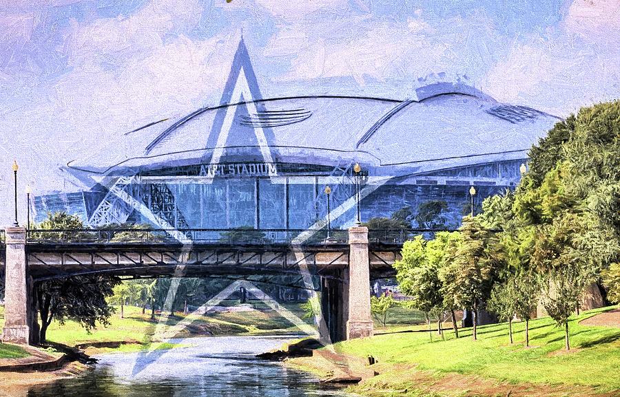 Dallas Cowboys ATT Stadium Digital Art by JC Findley