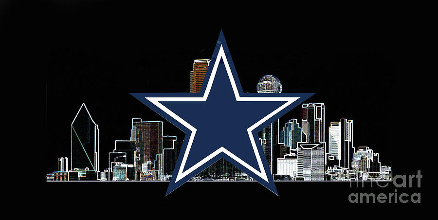 Dallas Cowboys Digital Art by Steven Parker