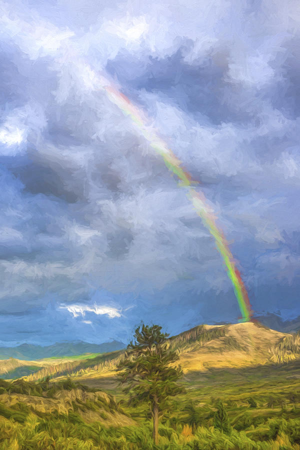 Fall Digital Art - Dallas Divide Rainbow II by Jon Glaser