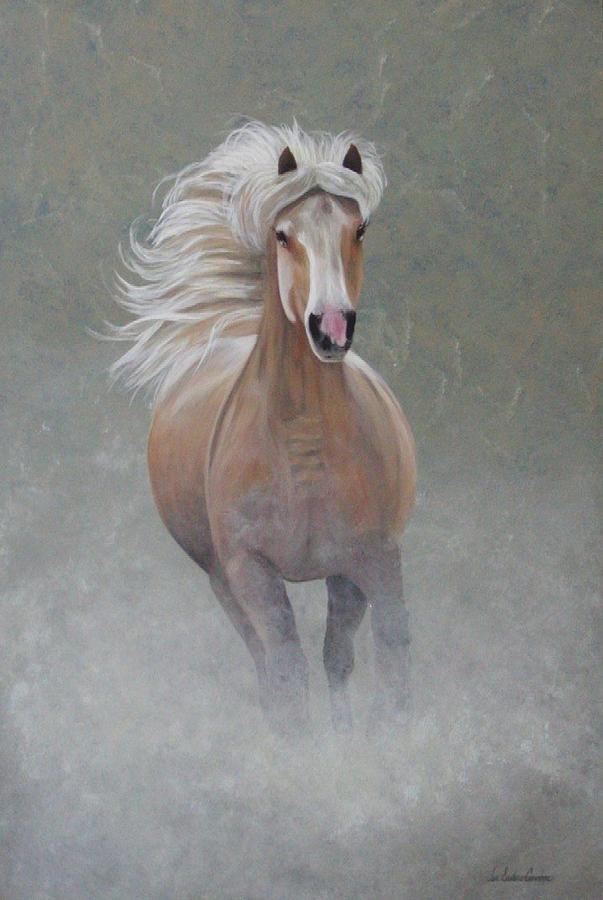 Horse Painting - Dallas by Jan Easters Cumber