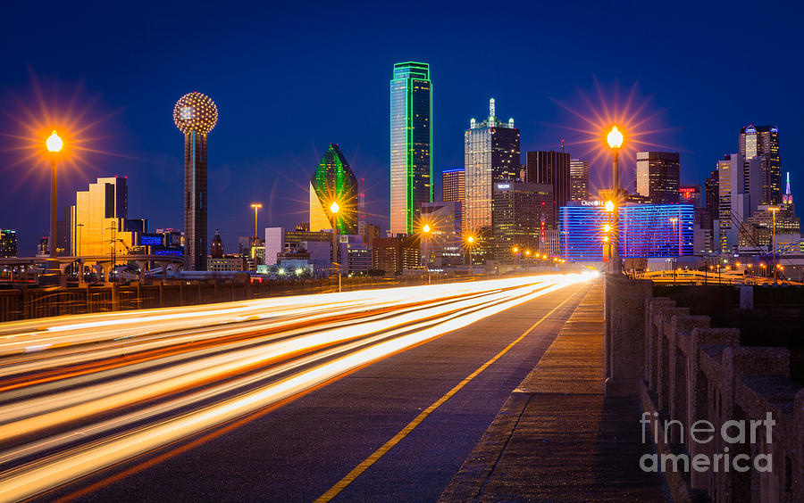 Dallas Lights Photograph by Inge Johnsson