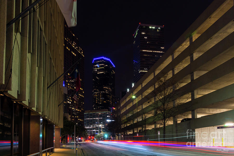 Dallas Night Driving Photograph by Jennifer White