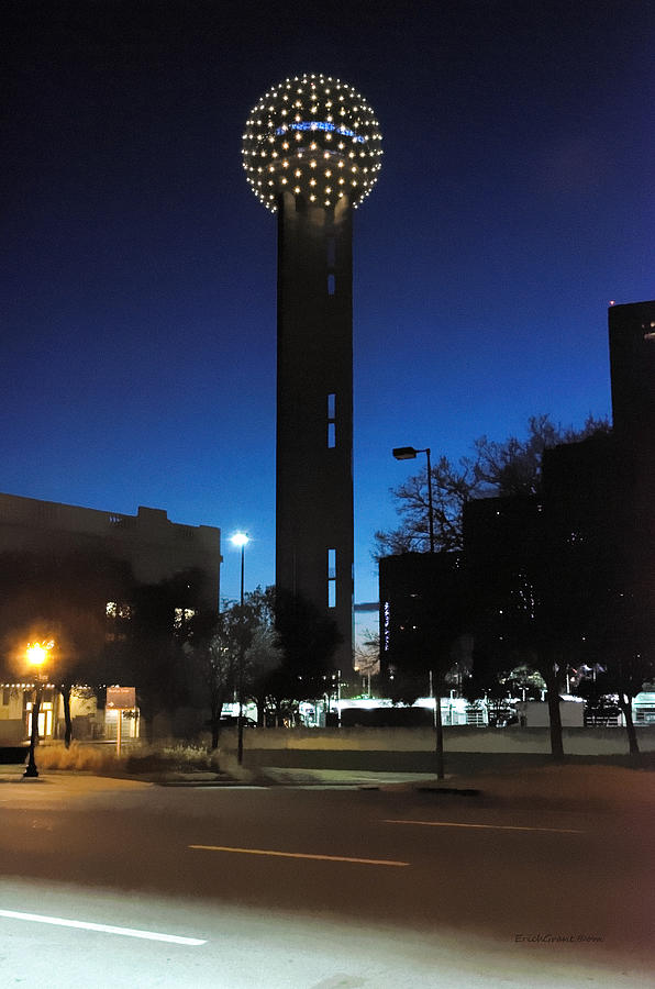 Dallas Reunion Tower Photograph by Erich Grant