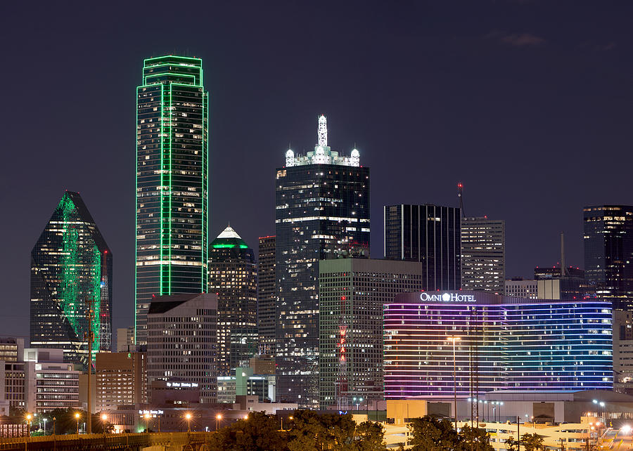 Dallas Photograph - Dallas Skyline 040915 by Rospotte Photography