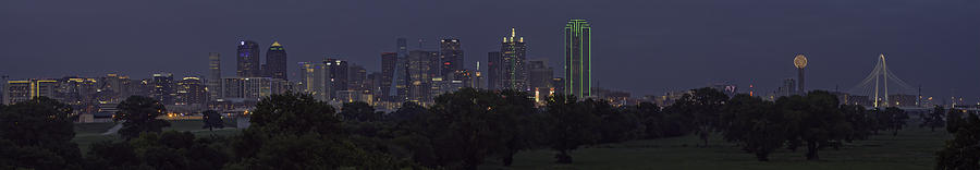 Dallas Trinity River Panorama Photograph by Jonathan Davison