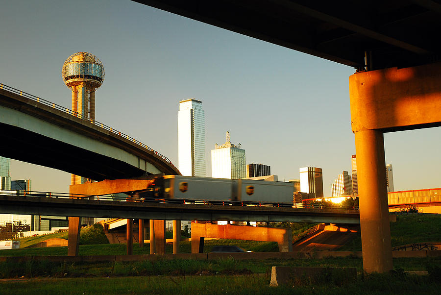 Dallas Under the Freeway Photograph by James Kirkikis