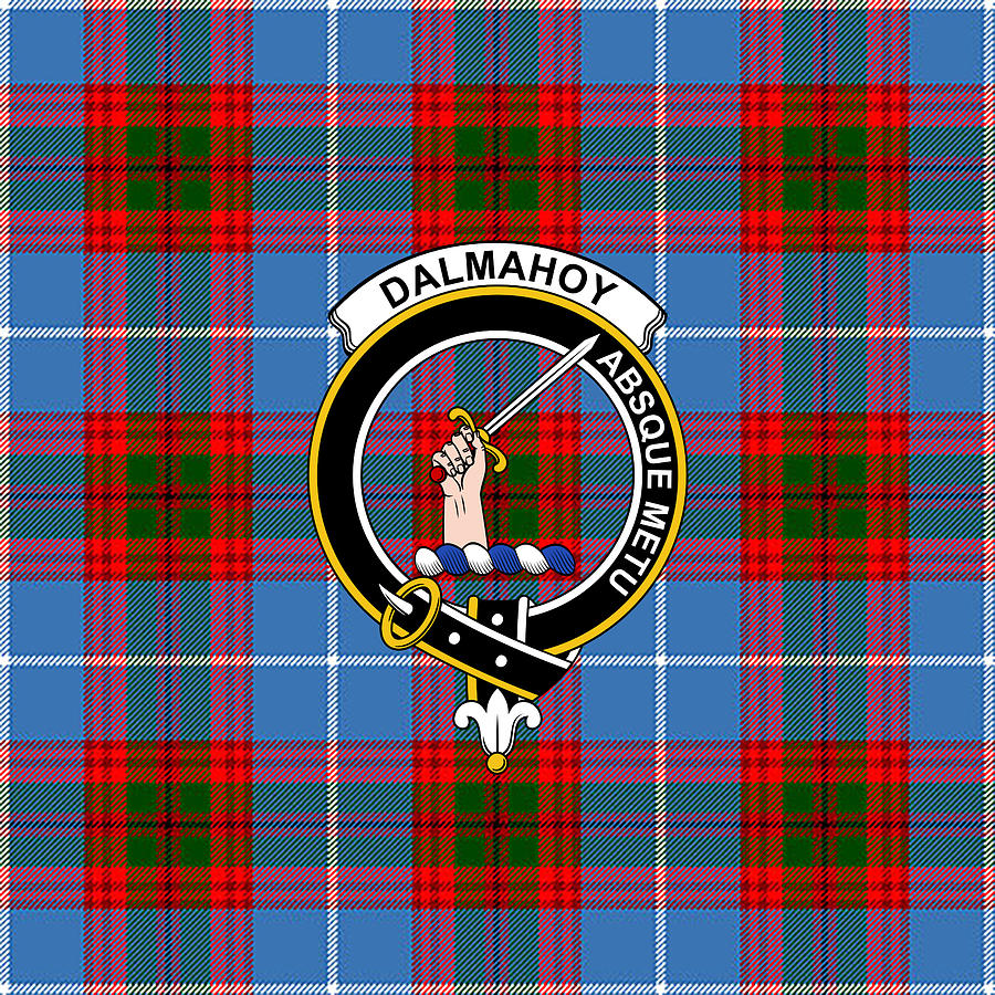 Dalmahoy Tartan Clan Badge Weekender Tote Bag K9 Mixed Media by Hung ...