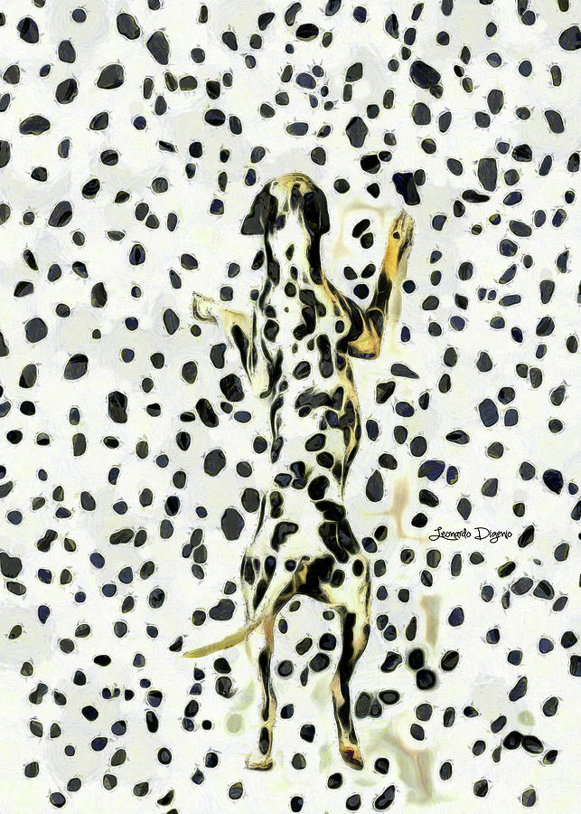 Dalmatian Camouflage Painting