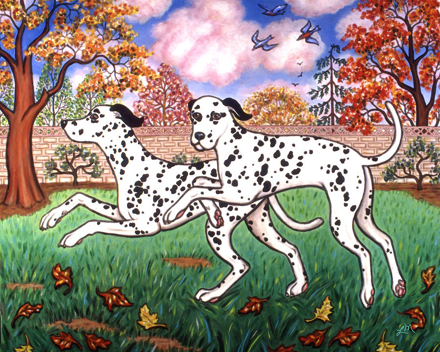 Dalmatians Two Painting