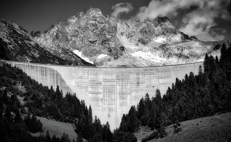 Dam In Alpine Valley - Austria Photograph by Mountain Dreams