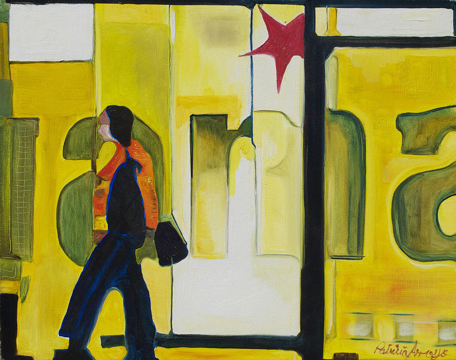 Dam Shopper Painting by Patricia Arroyo