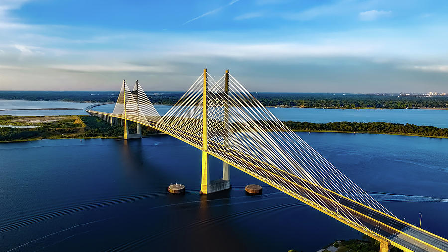 Dames Point Bridge over the St Johns River Photograph by Mountain Dreams