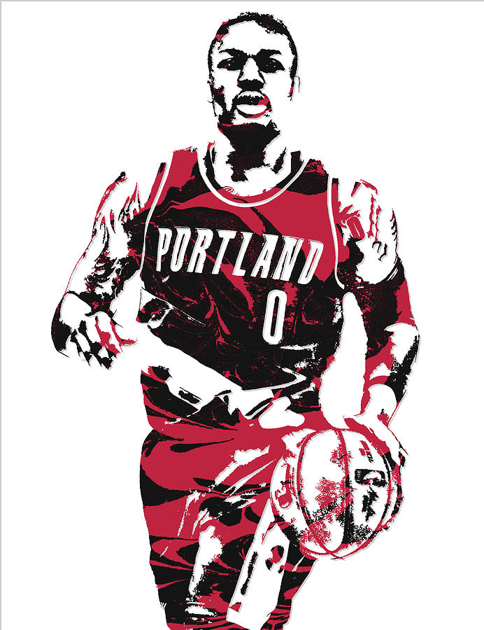 Damian Lillard Portland Trail Blazers Basketball Limited Print Photo Poster 16x20#1