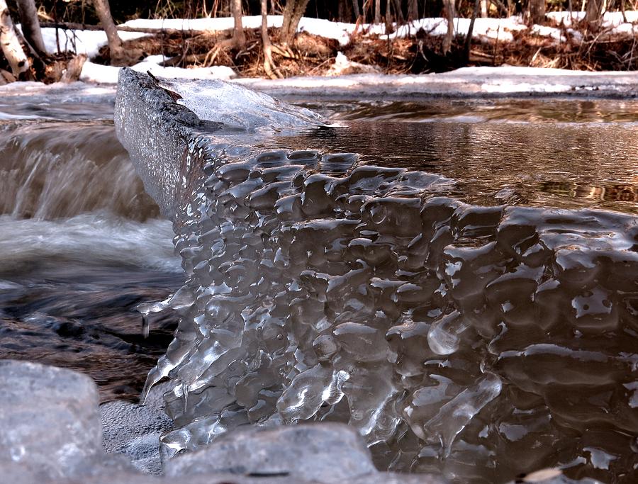 Spring Photograph - Ice Dam by Tim Beebe