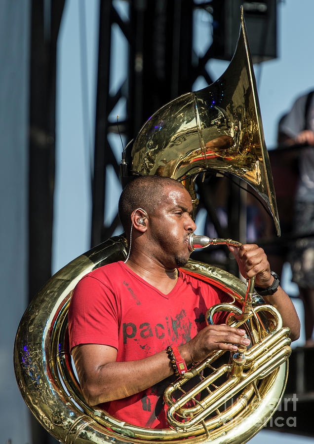 Damon Tuba Gooding Jr. Bryson with The Roots Photograph by David Oppenheimer