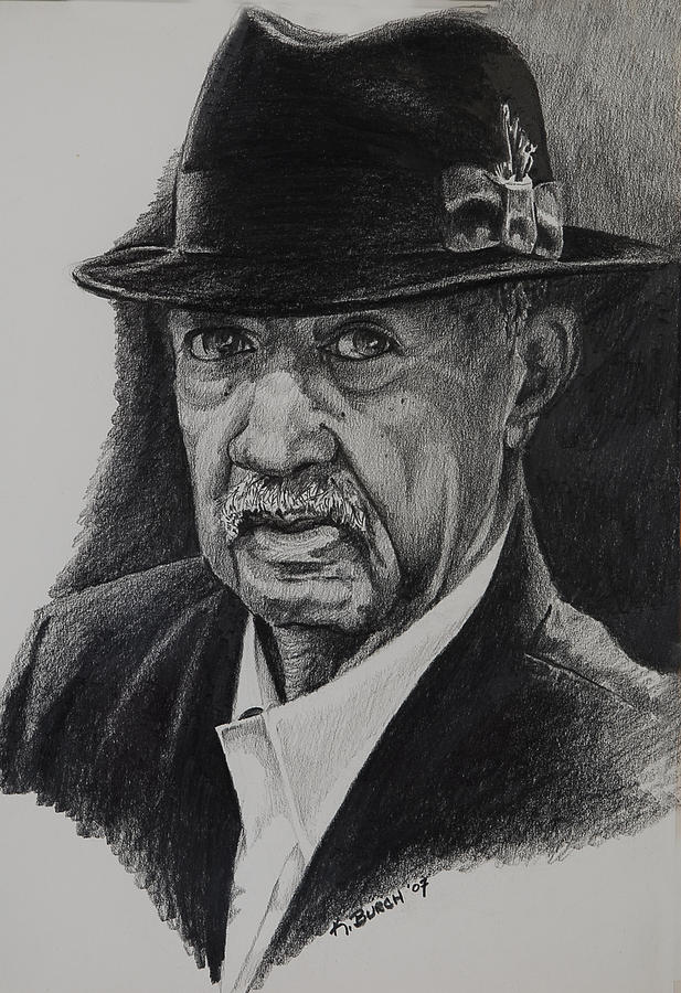 Portrait Drawing - Damons Dad by Kerry Burch